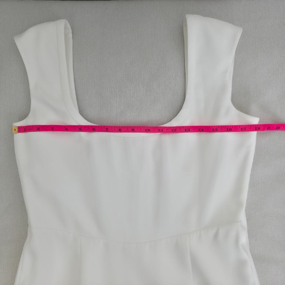 SAU LEE Ivory Brooke Cap Sleeve Crepe Corset Mermaid Maxi Gown Dress 12 NWT+I - Picture 6 of 12